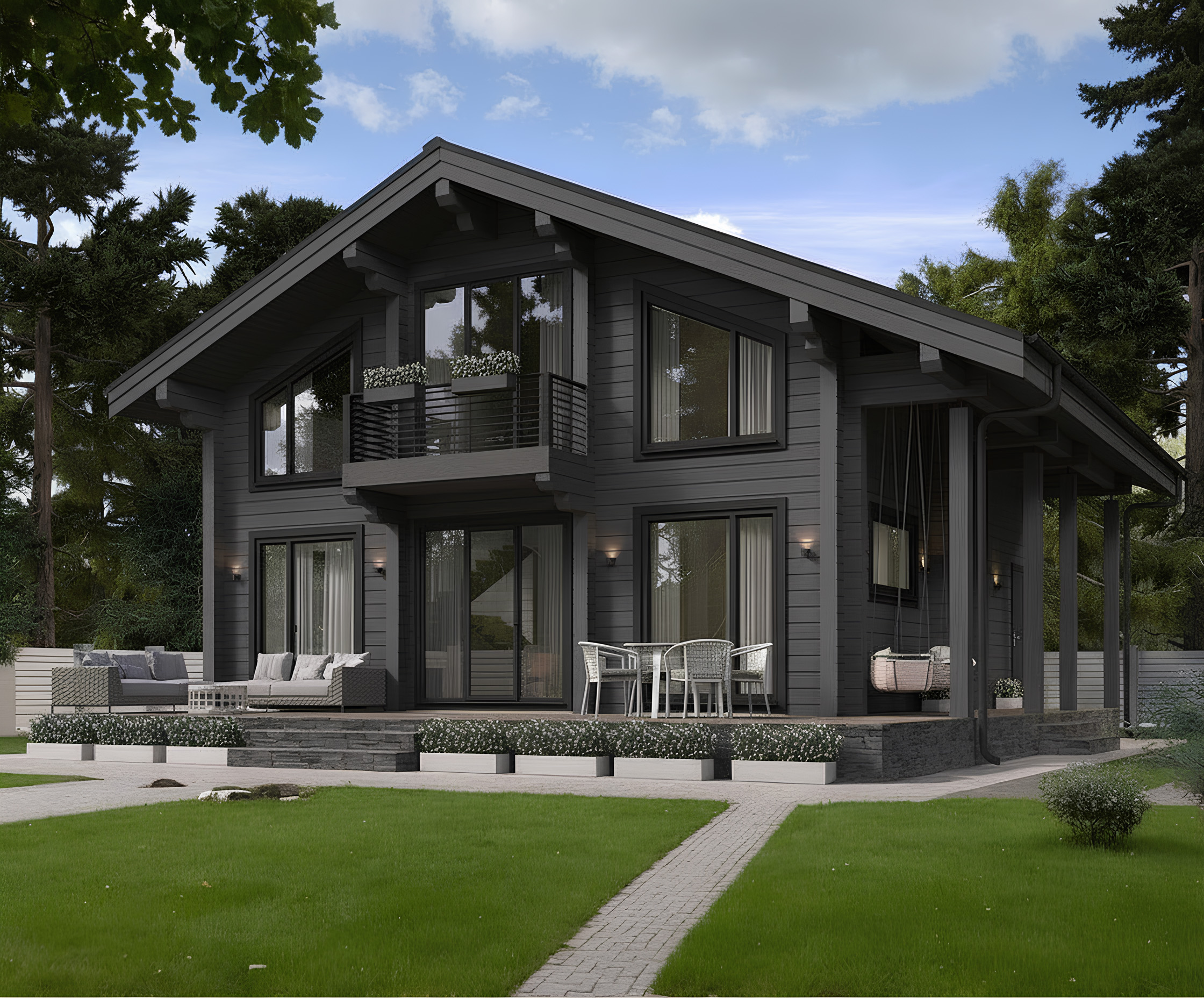 Дом из клееного бруса VZ-409